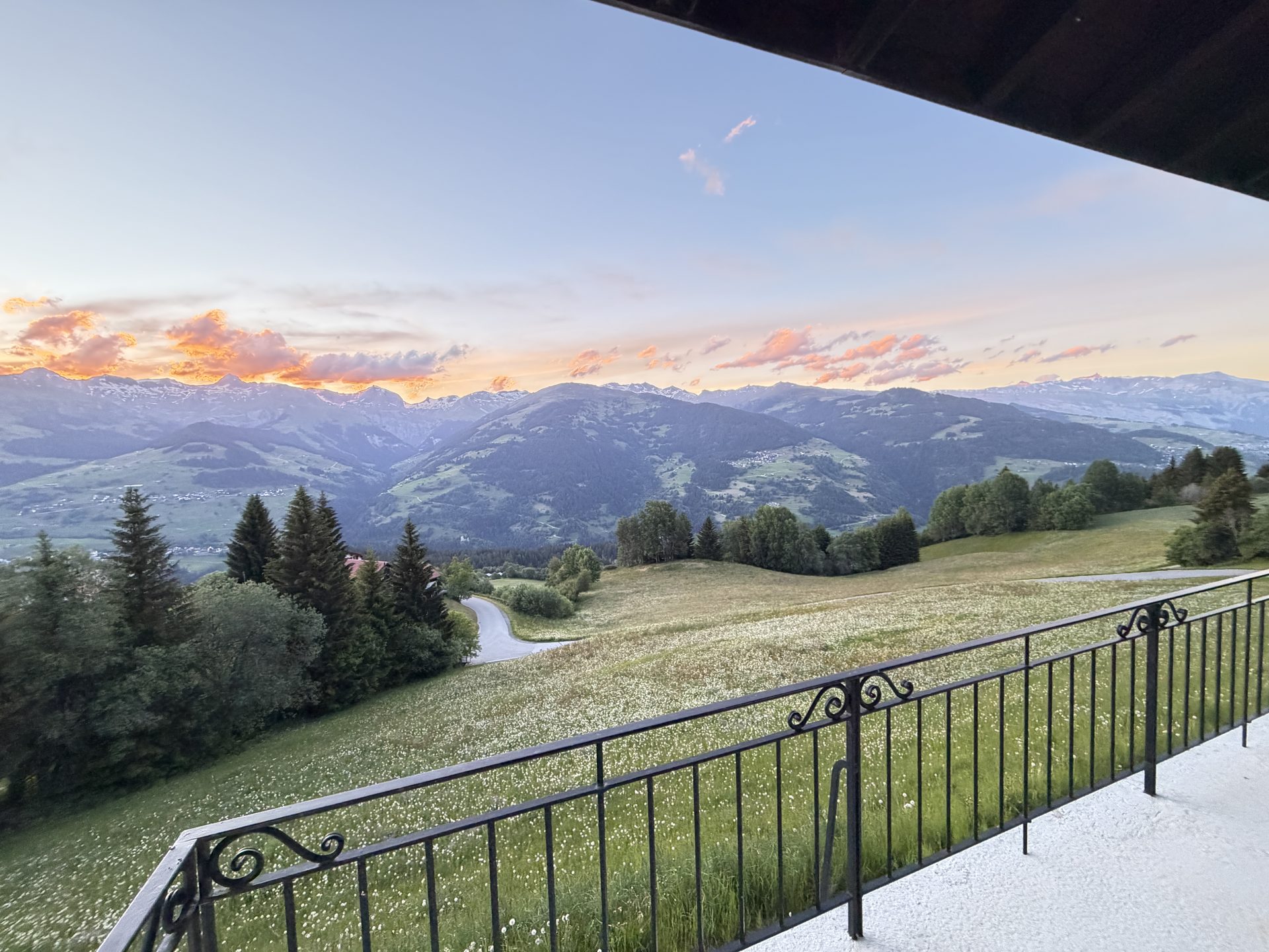 Aussicht vom Balkon – Casa Waldeck