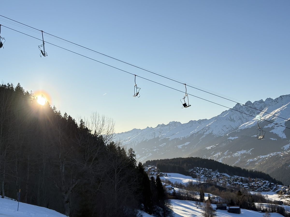Skipiste Obersaxen Mundaun im Winter